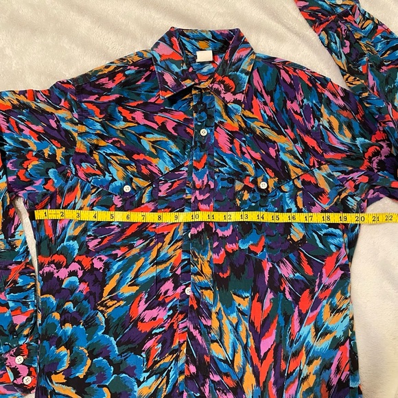 Vintage rainbow button up long sleeve - Picture 5 of 8